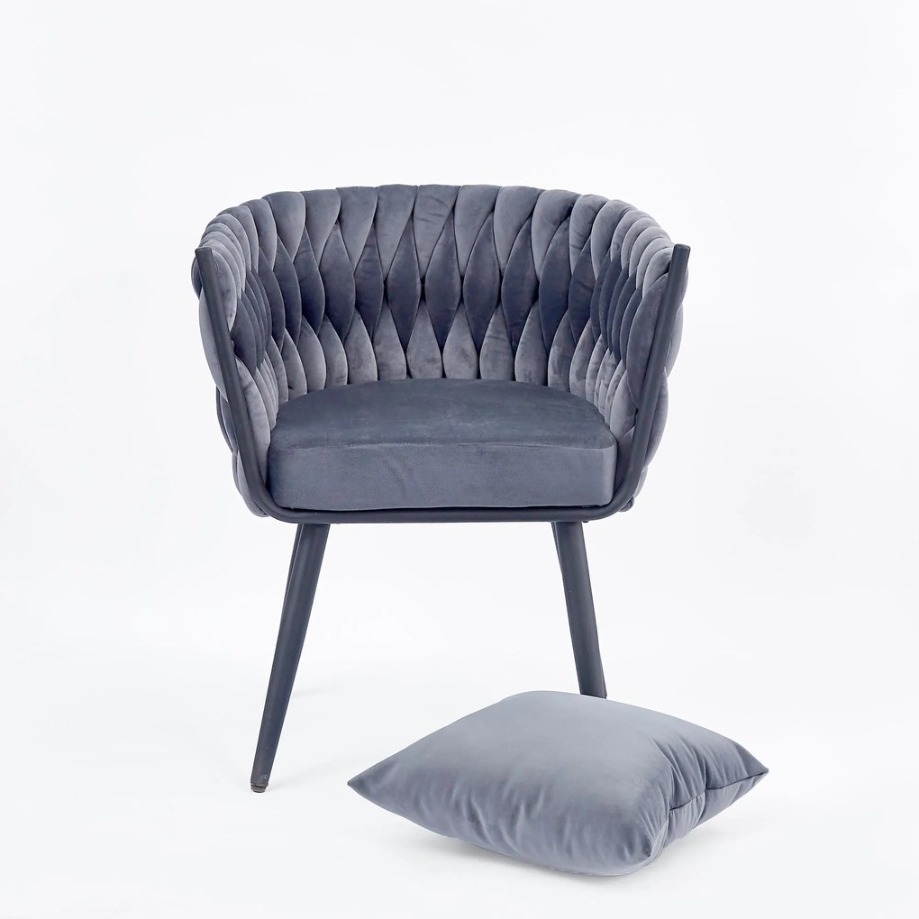 AVATAR 2 leisure armchair grey/ black DIOMMI V-CH-AVATAR_2-FOT-POPIELATY