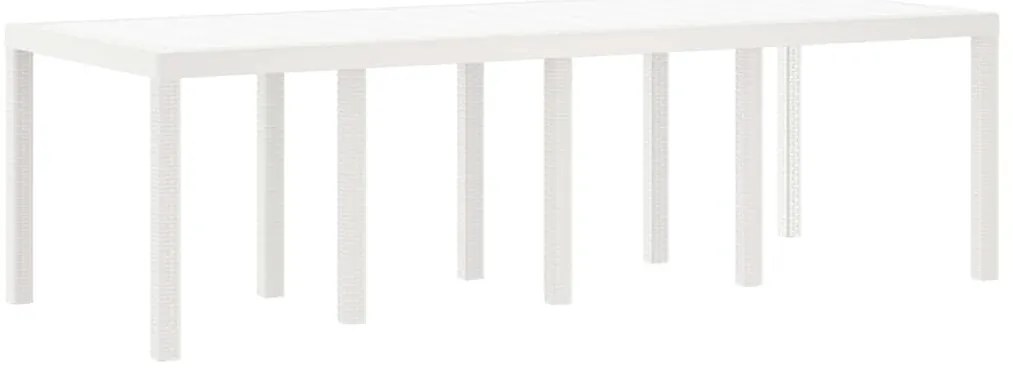 vidaXL Σέτ φαγητού για κήπο 9 pcs Ανοιχτό γκρι Rattan Polt