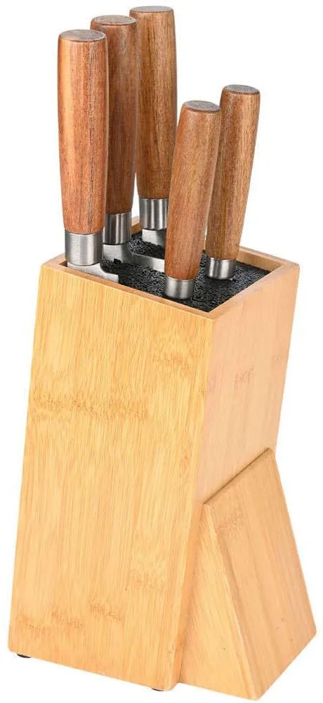 Βάση Μαχαιριών Bamboo Essentials 01-23614 15x10,4x24,5cm Natural Estia Bamboo