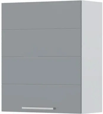 Ντουλάπι κρεμαστό Hudson V7-60-1K-Λευκό - Γκρι