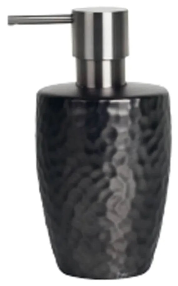 Δοχείο Κρεμοσάπουνου Darwin Hammered 02614.001 Pearl Black Spirella Ceramic