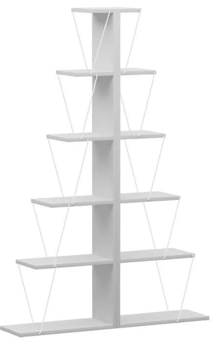 ΒΙΒΛΙΟΘΗΚΗ MINI TARS PAKOWORLD ΛΕΥΚΟ 130X22X146ΕΚ