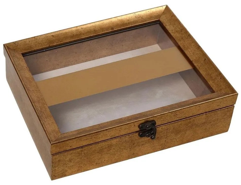 Διακοσμητικό Κουτί Με Καπάκι MAF220 30x26x6cm Gold Espiel Polyresin