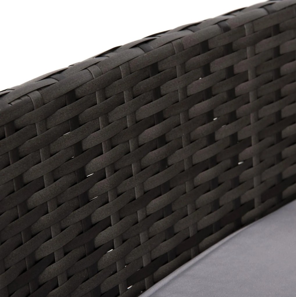 Σετ Κήπου Σαλόνι STASIA 4 τεμ Συνθετικό Rattan Γκρί με Μπέζ Μαξιλάρια