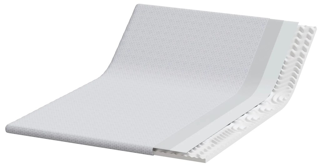 vidaXL Στρώματα Λευκό 140 x 190 cm 100% ύφασμα πολυεστέρα με τζακάρ