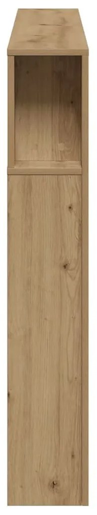 vidaXL LED κεφαλάρι Artisan Oak 180x18,5x103,5 cm Κατασκευασμένο ξύλο