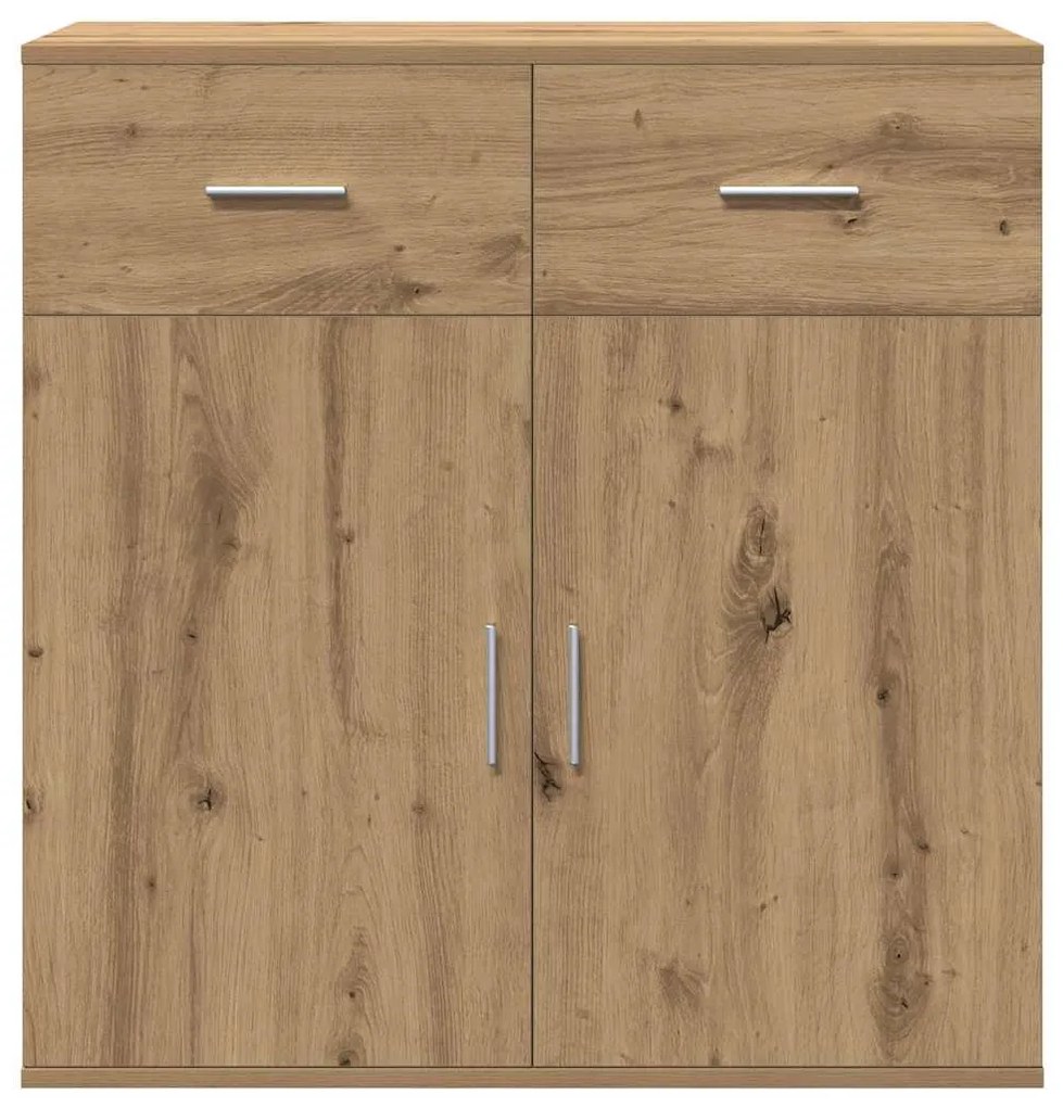 vidaXL Πλαϊνό γραφείο artisan δρυς 79 x 38 x 80 εκ. Επεξεργασμένο ξύλο