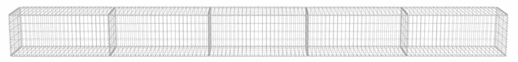 vidaXL Συρματοκιβώτιο Τοίχος 600x50x50 εκ. Γαλβαν. Χάλυβας + Καλύμματα