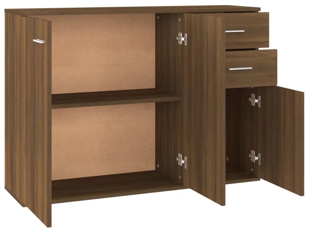 vidaXL Μπουφές Καφέ Δρυς 105 x 30 x 75 εκ. από Επεξεργασμένο Ξύλο