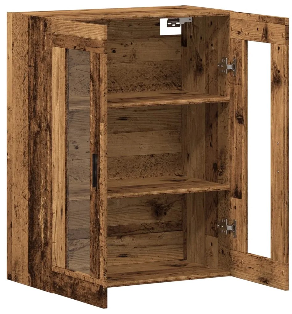 vidaXL Επίτοιχο ντουλάπι Παλιό ξύλο 69,5x34x90 cm