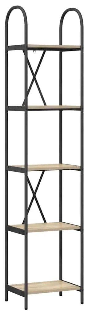vidaXL Ράφι Βιβλίων Sonoma Δρυς 40 x 30 x 183 εκ Επεξεργασμένο ξύλο