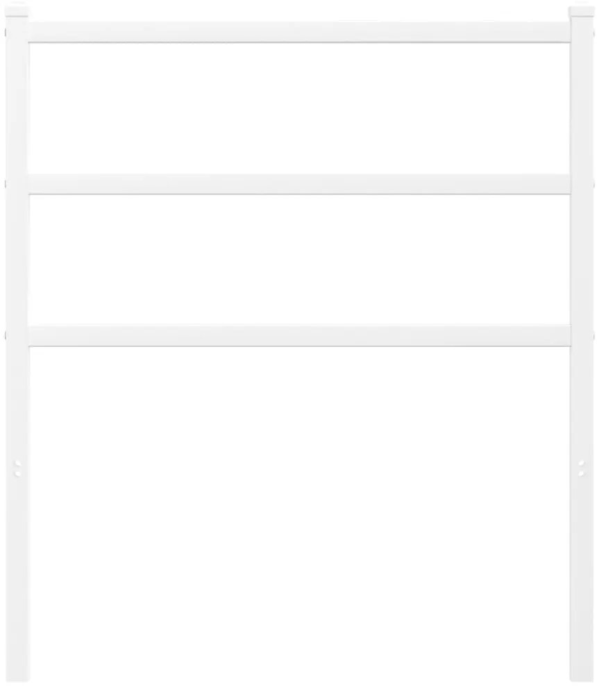 vidaXL Κεφαλάρι Λευκό 80 εκ. Μεταλλικό
