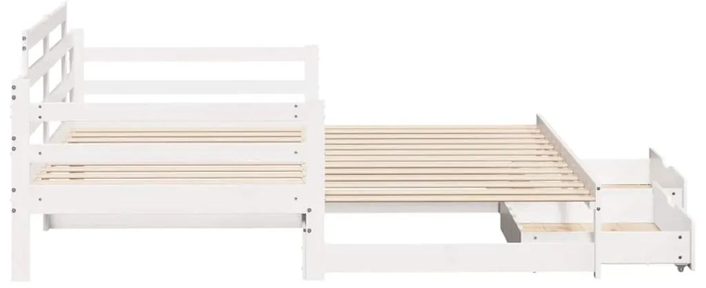 vidaXL Καναπές Κρεβάτι Συρόμενος Χωρίς Στρώμα 90x200 εκ. &amp; Συρτάρια