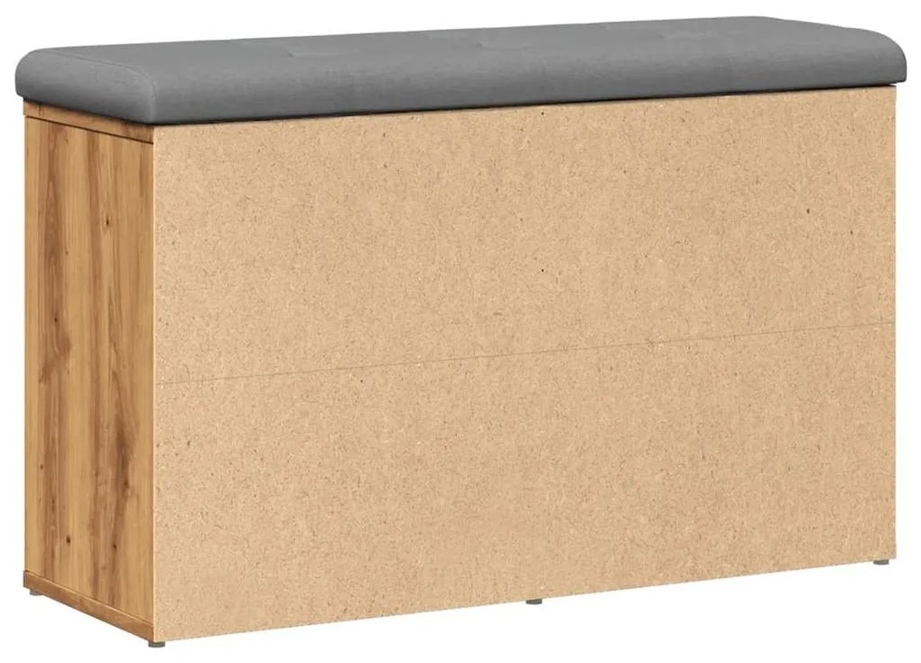 Πάγκος παπουτσιών Artisan Oak 82x32x50 cm Κατασκευασμένο ξύλο - Καφέ