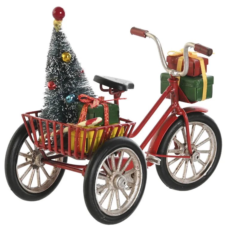 Χριστουγεννιάτικο Στολίδι DKD Home Decor Κόκκινο Sky μπλε 16 x 8 x 12,5 cm (x2)