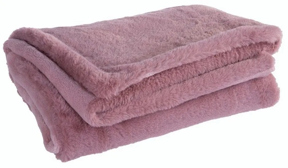 Κουβέρτα Βρεφική Rabbit Fur Hug Rose Nef-Nef Κούνιας 80x110cm Πολυέστερ