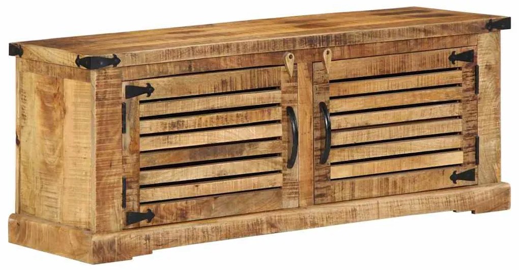 vidaXL Ντουλάπα Παπουτσιών Καφέ 110 x 38 x 45 cm Μασίφ ξύλο μάνγκο