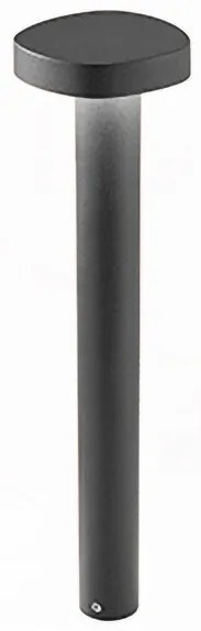 Επιδαπέδιο Φωτιστικό 70cm LED 7W IP54 3000K Ciottolo Zafferano-LD0487G3-Γκρι LD0487G3