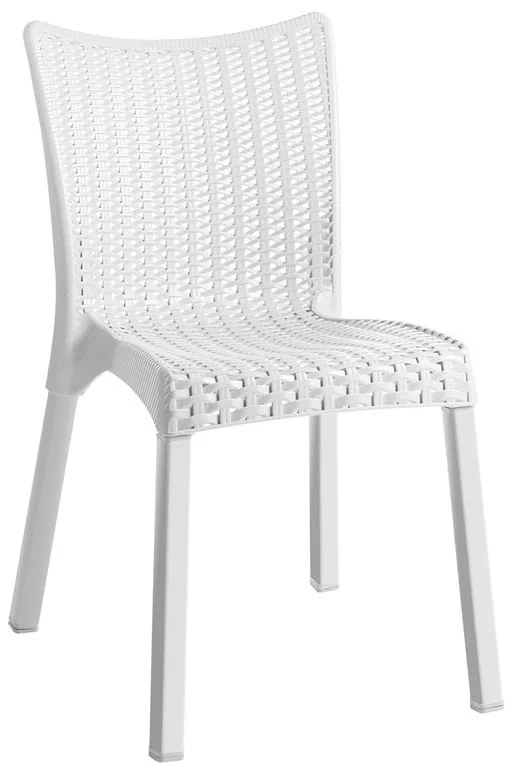 Καρέκλα Στοιβαζόμενη DORET Λευκό PP 50x55x83cm