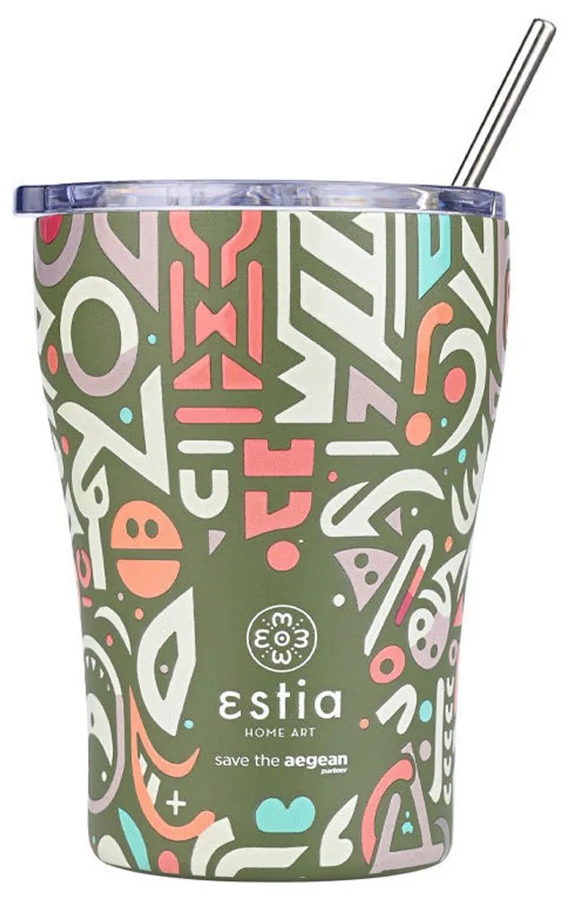 Ποτήρι Θερμός 350ml Estia Save The Aegean Geovivid 01-22938