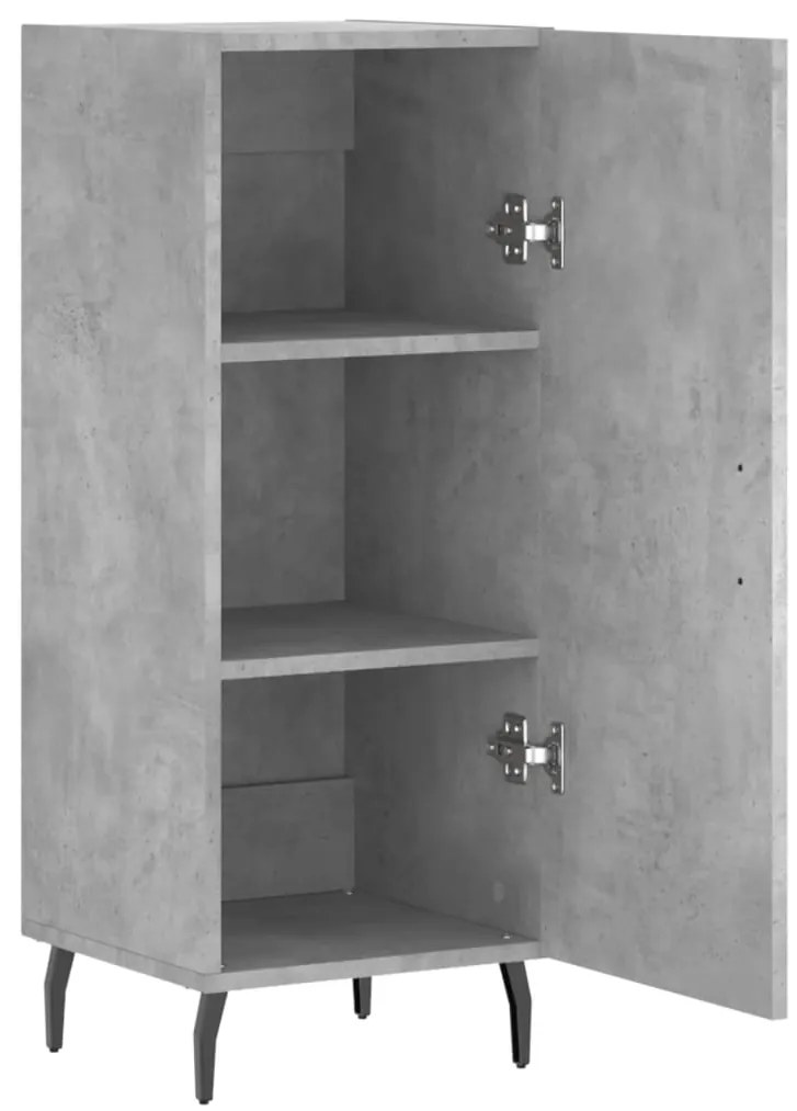 vidaXL Ντουλάπι Γκρι Σκυροδέματος 34,5x34x90 εκ. Επεξεργασμένο Ξύλο