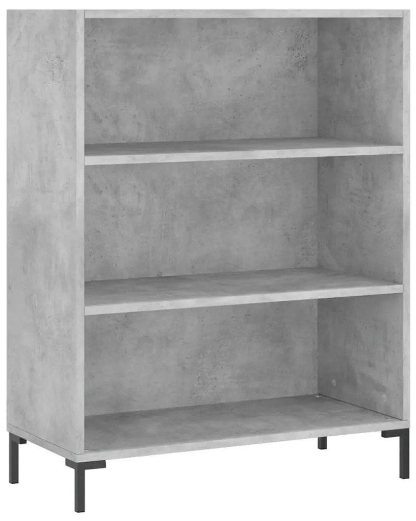 vidaXL Ντουλάπι Γκρι Σκυροδέματος 69,5x34x180 εκ. Επεξεργασμένο Ξύλο
