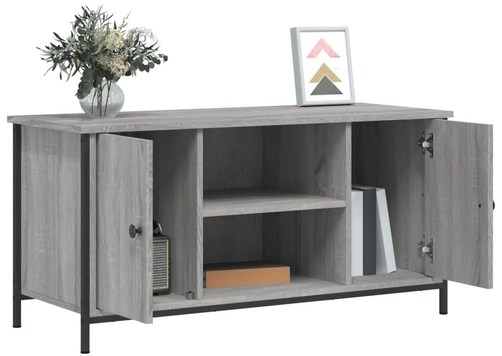 vidaXL Έπιπλο Τηλεόρασης Γκρι Sonoma 100x40x50 εκ. από Επεξεργ. Ξύλο