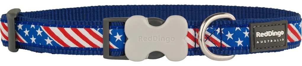 Κολλάρο Σκύλου Red Dingo STYLE US FLAG 31-47 cm