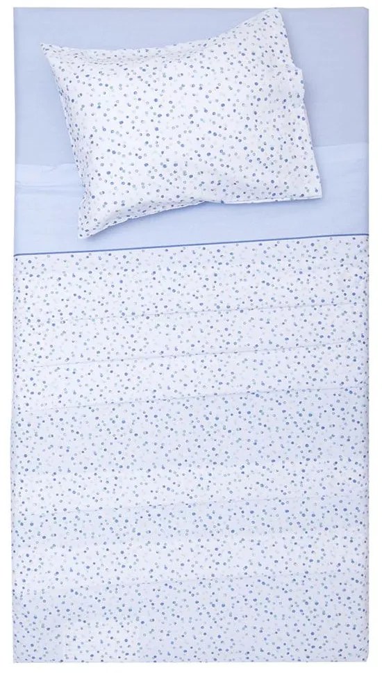 Παπλωματοθήκη Βρεφική Νίνα (Σετ 2τμχ) Ciel Viopros 100% Cotton