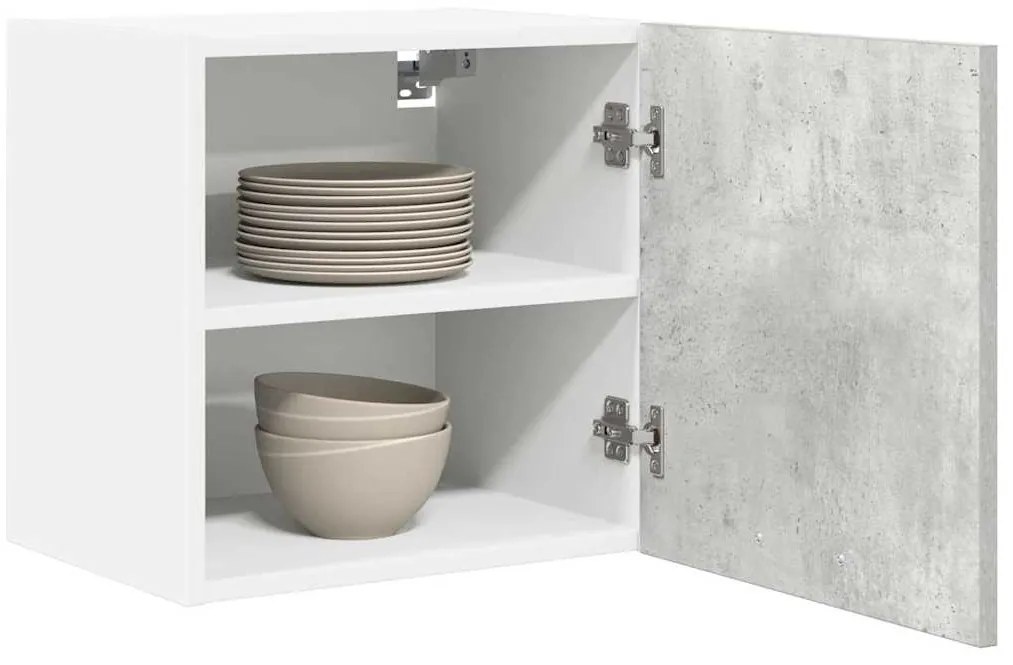 vidaXL Κρεμαστό ντουλάπι Σκυρόδεμα Γκρι και Λευκό 40 x 31 x 40 εκ.