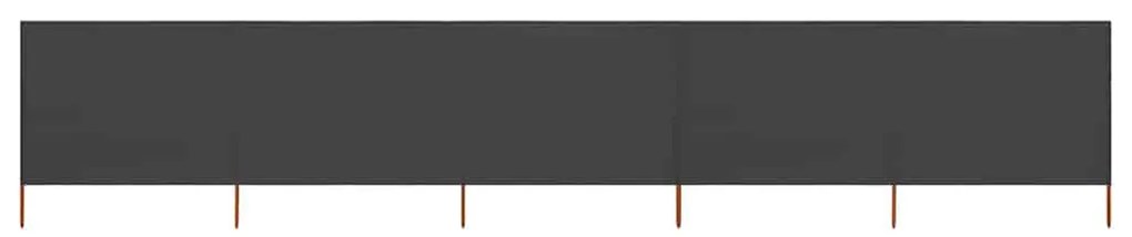 vidaXL Προστατευτικό Αέρα με 5 Πάνελ Ανθρακί 600 x 80 εκ. Υφασμάτινο