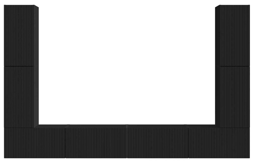 vidaXL 4 pcs Μαύρο