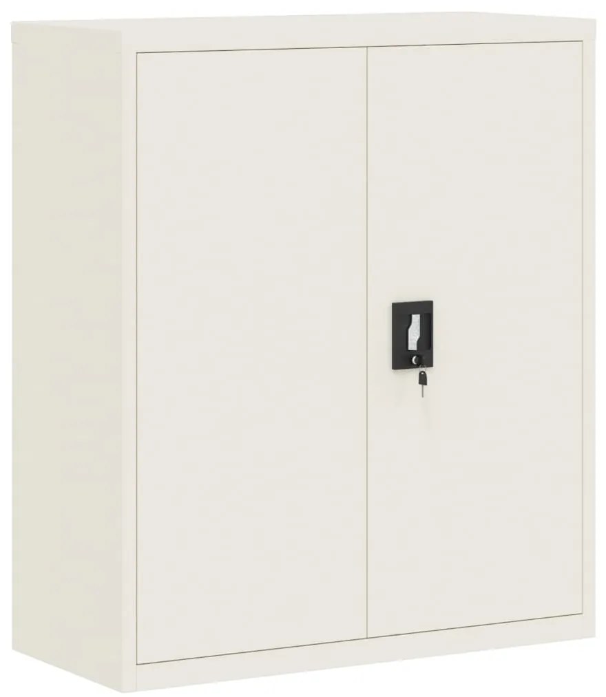 vidaXL Αρχειοθήκη Λευκή 90 x 40 x 145 εκ. από Ατσάλι