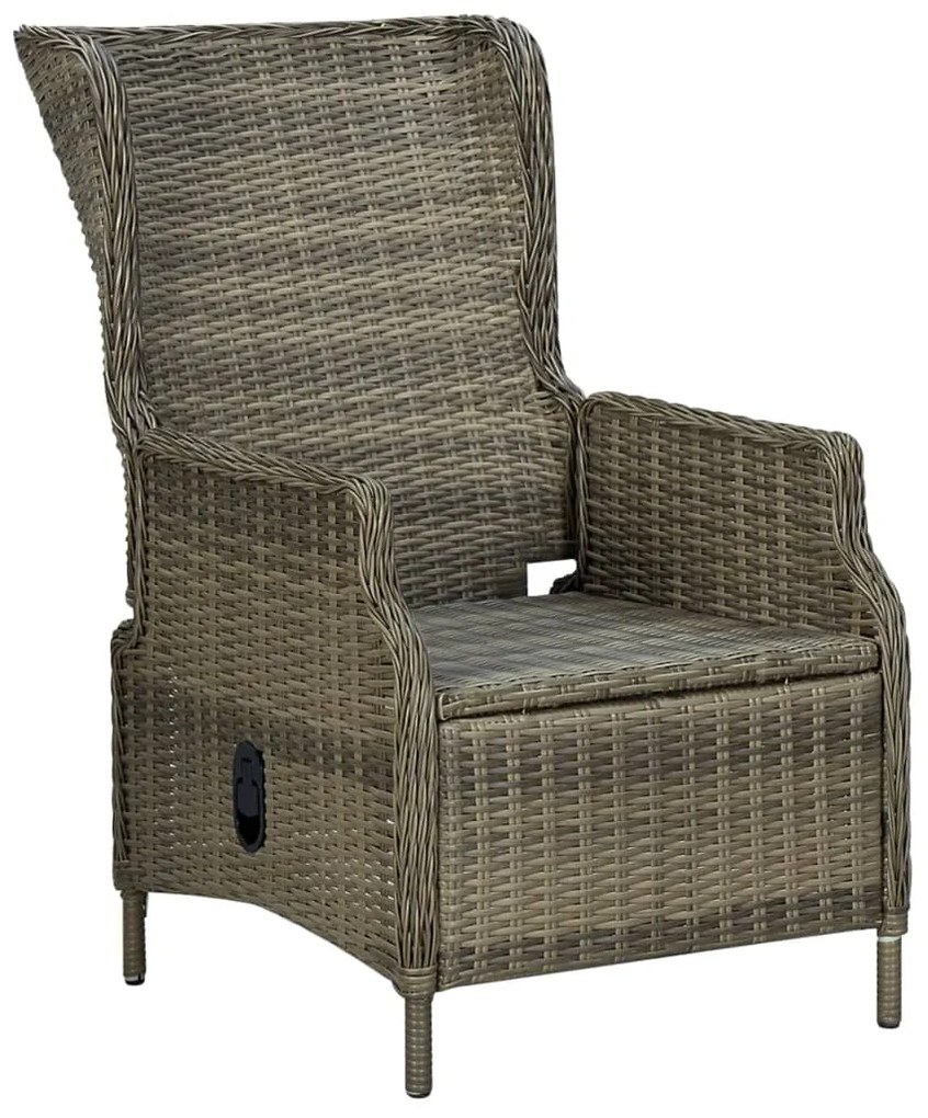 vidaXL Σετ Τραπεζαρίας Κήπου 9 Τεμαχίων Καφέ