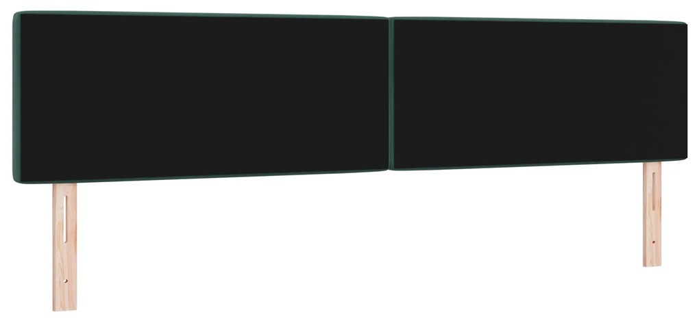 vidaXL Βελούδινο Κεφαλάρι Argyle Σκούρο πράσινο 200 cm Βελούδο