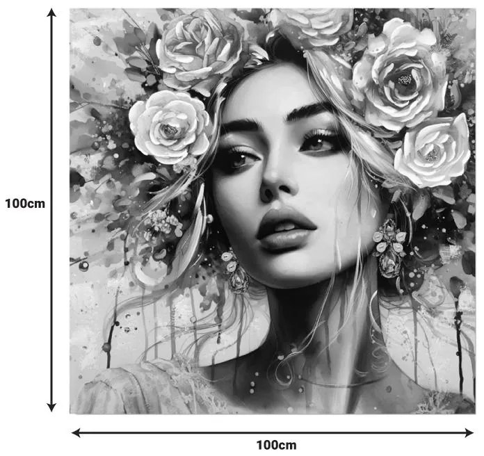 Πίνακας σε Καμβά Prima Ι Inart 100x3x100εκ. 100x3x100 εκ.