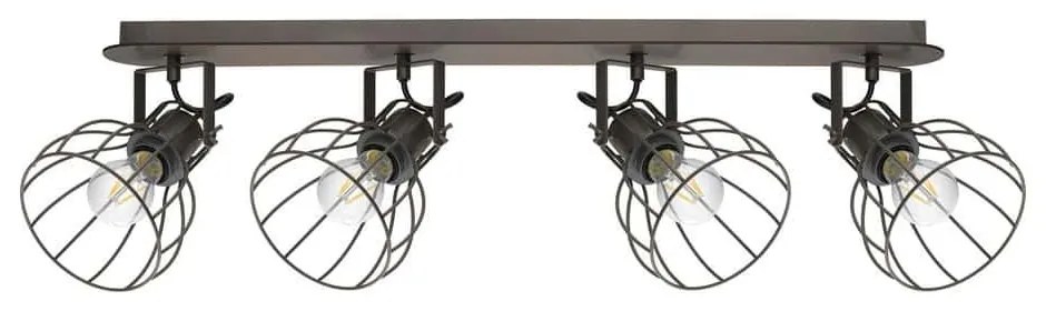 Φωτιστικό Οροφής Spot Sambatello 98137 Brown Eglo Metal,Wood