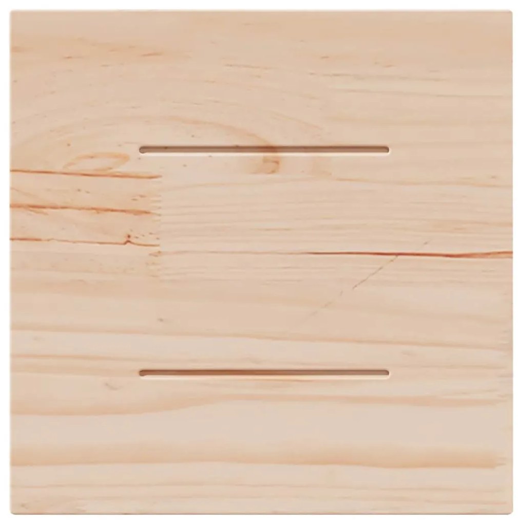 vidaXL Επιφάνεια Τραπεζιού Τετράγωνη Λευκή 40x40x2,5 εκ. Μασίφ Πεύκο