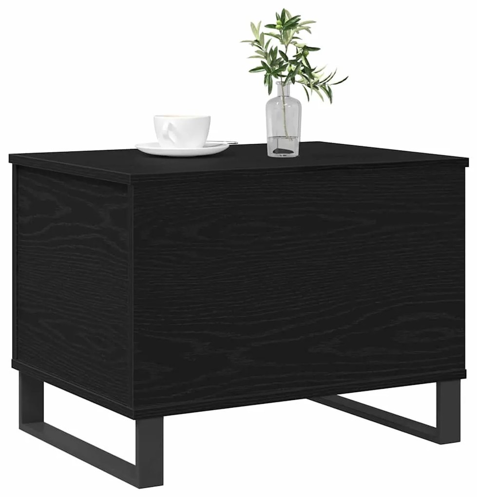 vidaXL Τραπεζάκι Σαλονιού Μαύρη δρυς 60 x 44.5 x 45 εκ