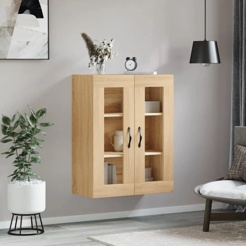 vidaXL Ντουλάπι Επιτοίχιο Sonoma Δρυς 69,5 x 34 x 90 εκ. Επεξεργ. Ξύλο