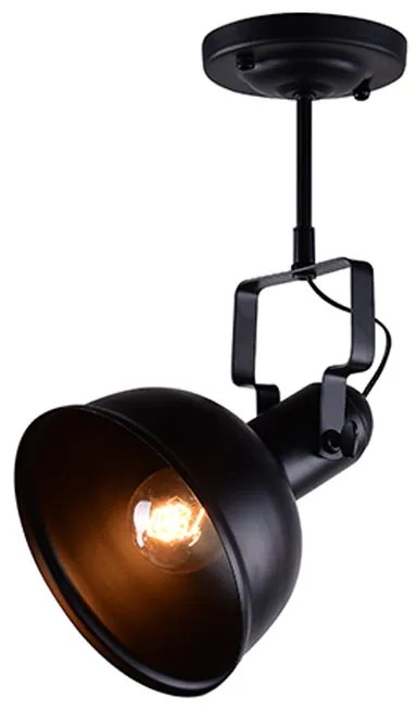 Σποτ Μονόφωτο Aca Riviera EG167071CB Black Matt