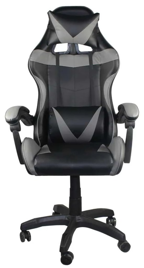 Gaming Πολυθρόνα Bf7850 Pu Μαύρο/Γκρι . Διάσταση: 63x70x117/127cm