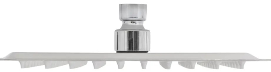 vidaXL Κεφαλή Nτους Βροχή Τετράγωνη 20 x 20 εκ. από Ανοξείδωτο Ατσάλι