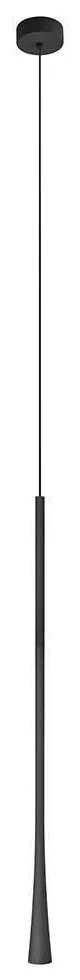 Φωτιστικό Οροφής 20142 Led 3000K 7W Φ3,2cm Η 60cm Black Matt Aluminium