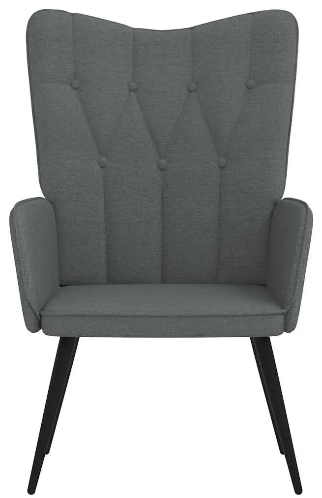 vidaXL Πολυθρόνα Relax Σκούρο Γκρι Υφασμάτινη