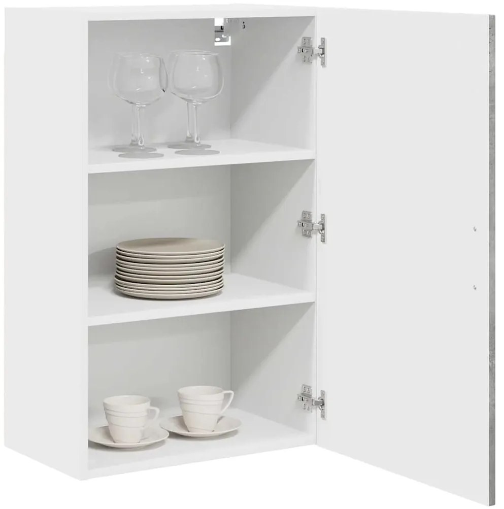 vidaXL Ντουλάπα Κουζίνας με ράφι Σκυρόδεμα Γκρι 50 x 31 x 80 εκ.