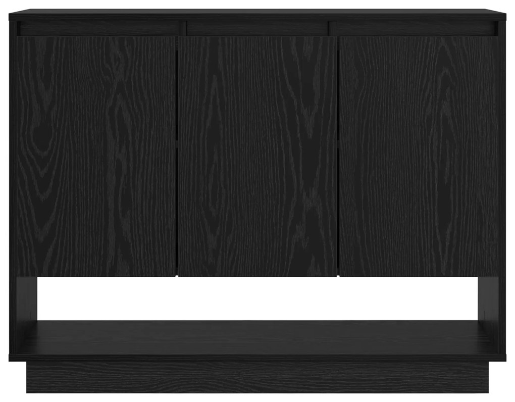 vidaXL Πλαϊνό γραφείο Μαύρη δρυς 97 x 29 x 75 εκ. Επεξεργασμένο ξύλο