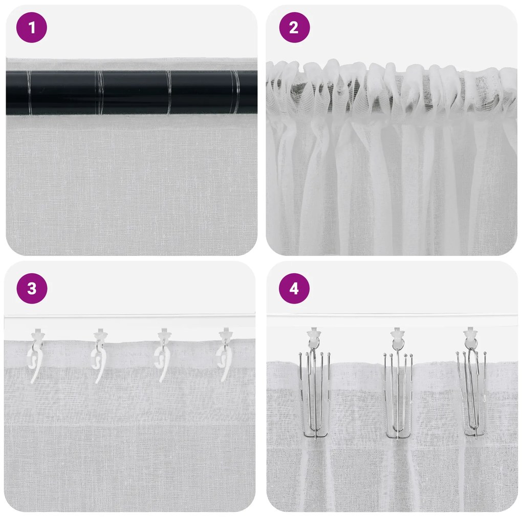 vidaXL Κουρτίνες 2 pcs Ανοιχτό γκρι 140 x 225 cm Πολυεστέρας