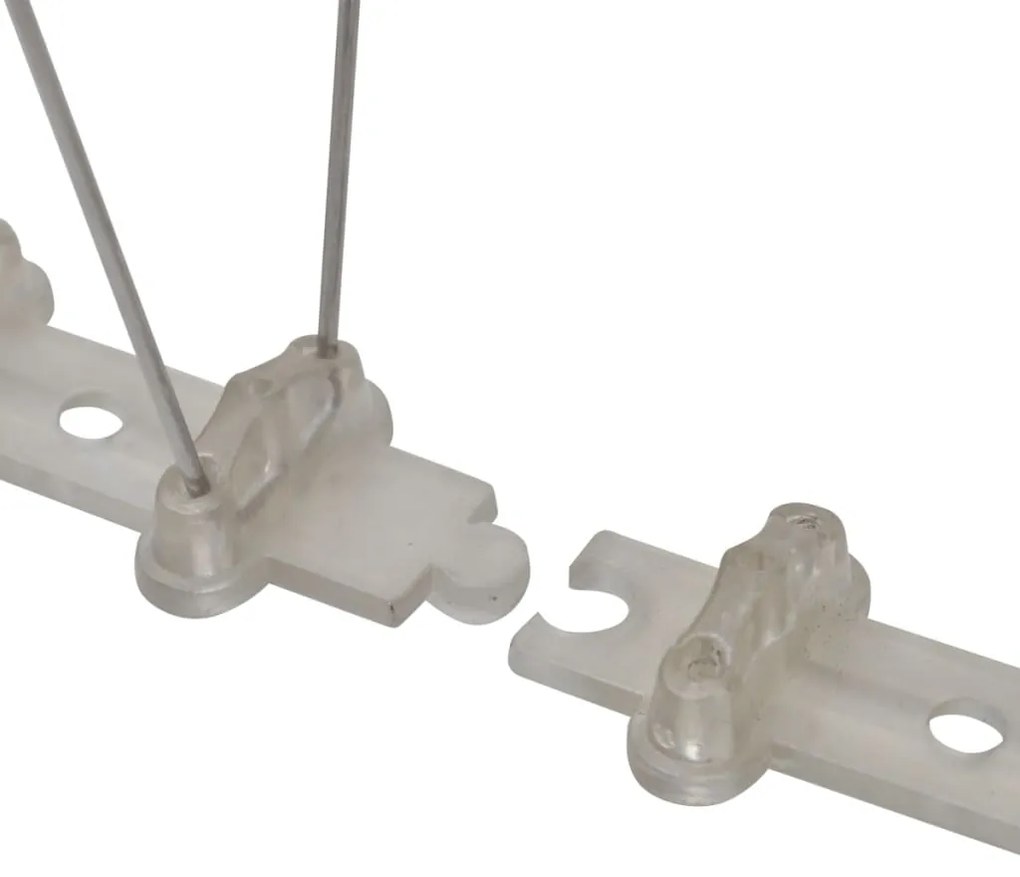 vidaXL Απωθητικές Ακίδες Περιστεριών 2 Σειρών Σετ των 6 3 μ. Πλαστικές