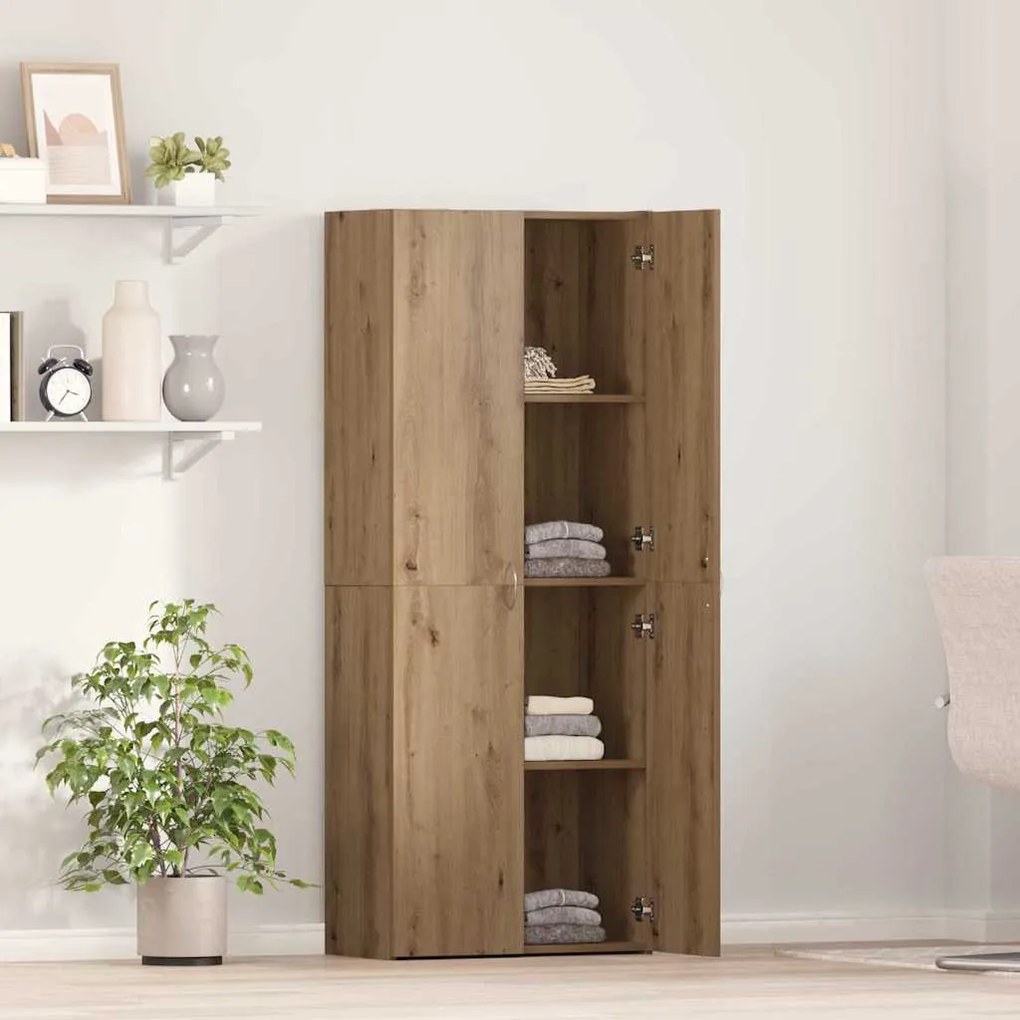 vidaXL Γραφείο Ντουλάπι με ράφι 2 pcs artisan δρυς 60 x 32 x 153